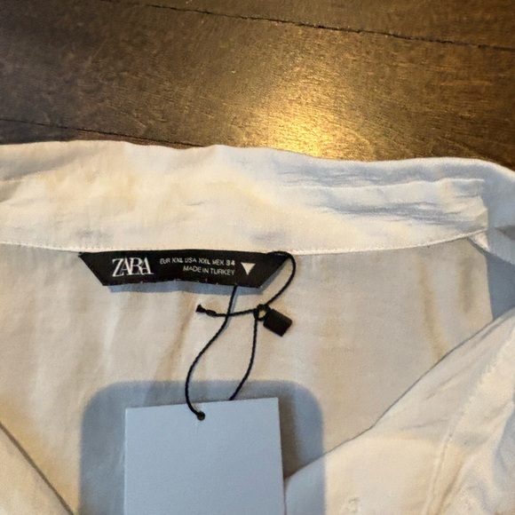 ZARA flowy Ecru oversized shirt - Picture 12 of 16